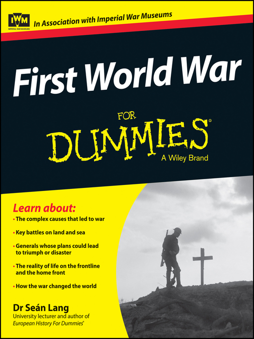 Title details for First World War For Dummies by Seán Lang - Wait list